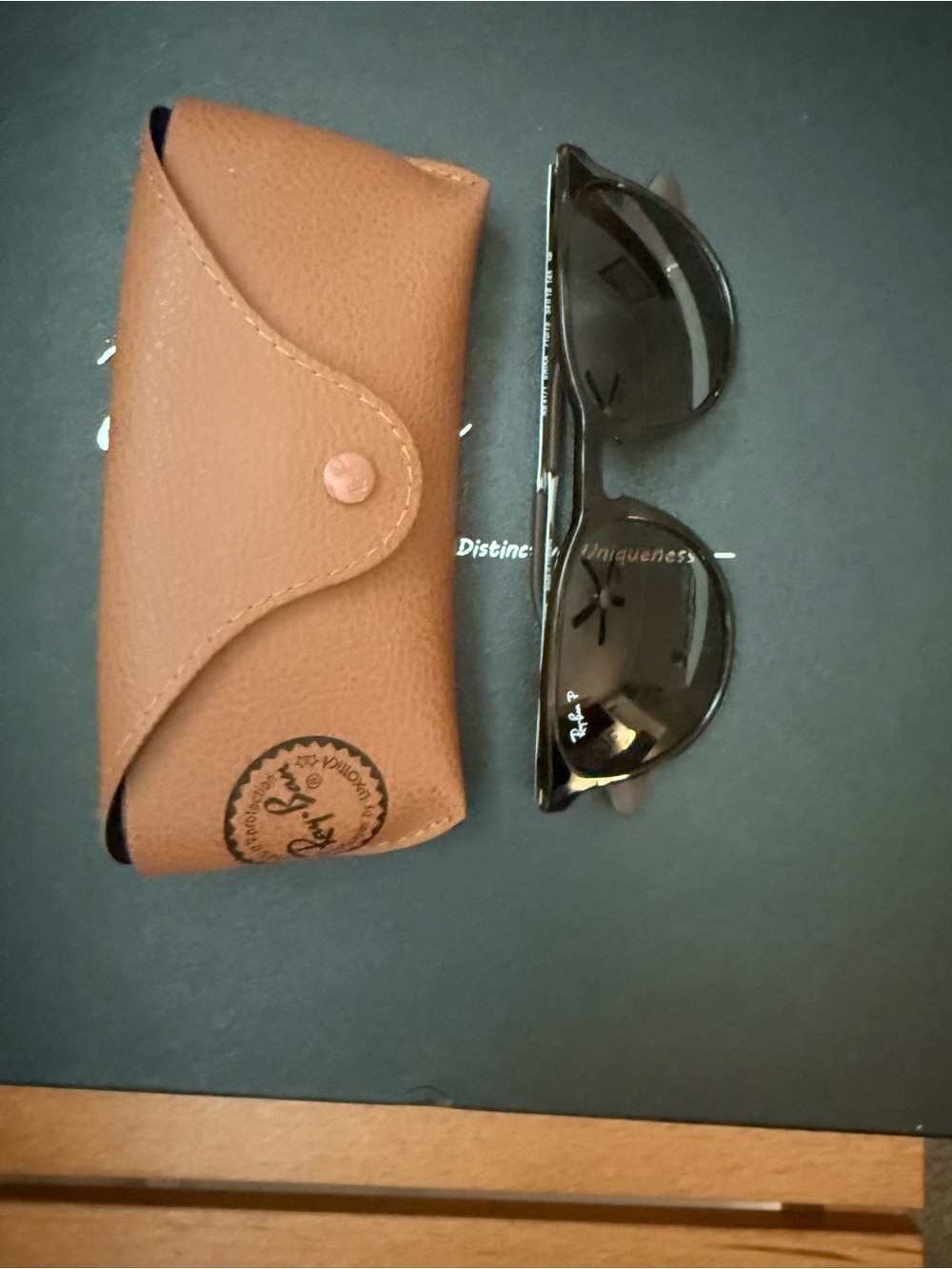 Ray-Ban Black Sunglasses with Brown Case